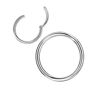 20 gauge, surgical steel nose rings